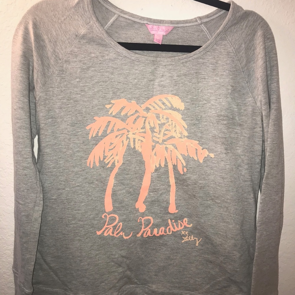 Lilly Pulitzer Palm Tree Sweatshirt